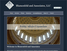 Tablet Screenshot of blumenfeldandassociates.com